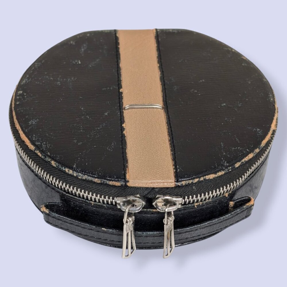 Vintage 50s/60s German Round Vanity Travel Case